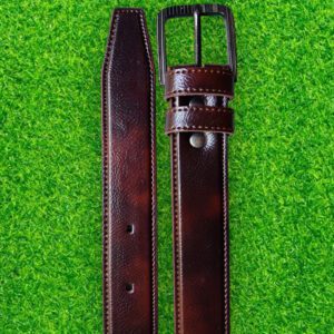 Brown rexine men’s belt 40mm by Aramya Traders wholesale belts for men