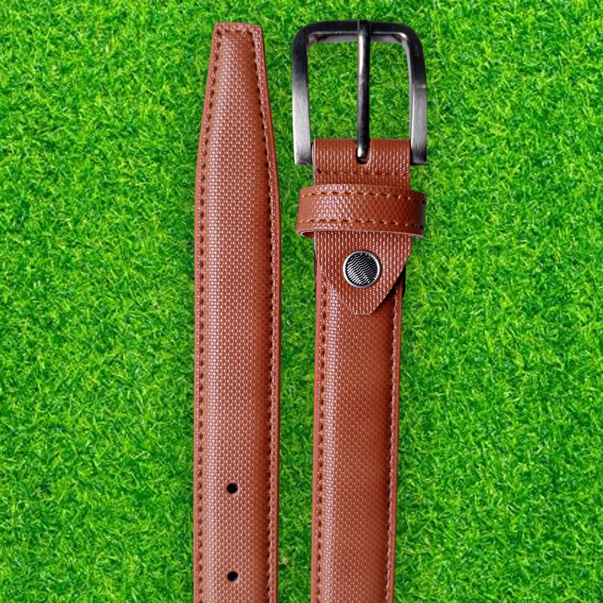 Export-quality kids rexine belt with durable construction.