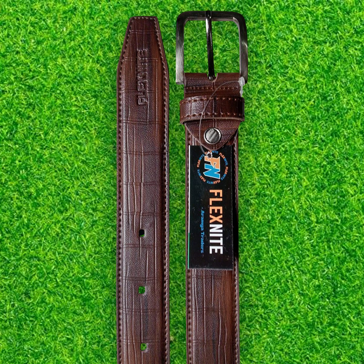 Premium men's belt with metal pin buckle for wholesalers, distributors, and export buyers.